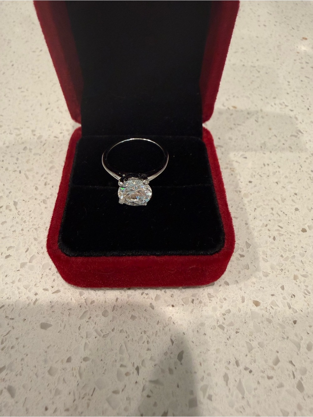 Cubic zirconia in Sterling silver sz 7